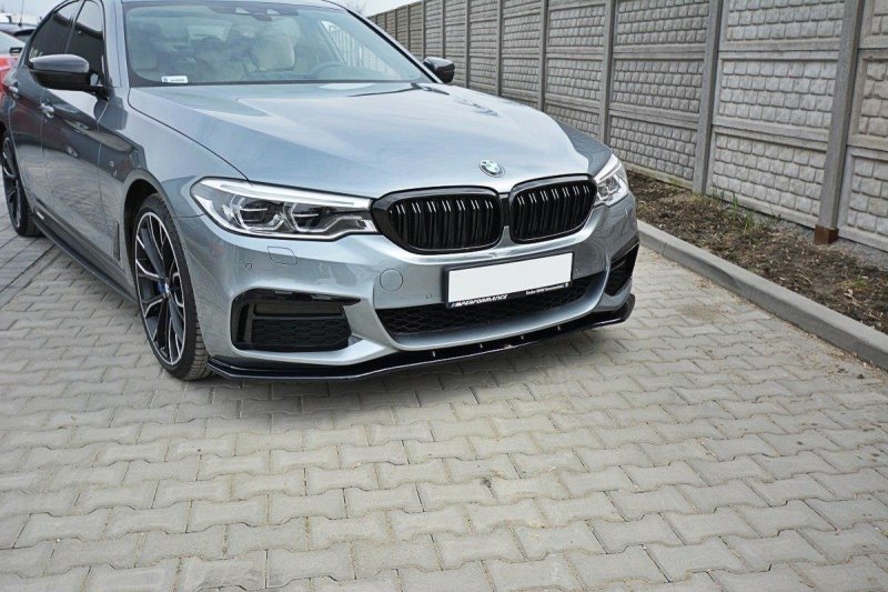 Maxton Front Ansatz V.1 für BMW 5er G30/ G31 M-Paket schwarz Hochglanz BM-5-G30-MPACK-FD1-G