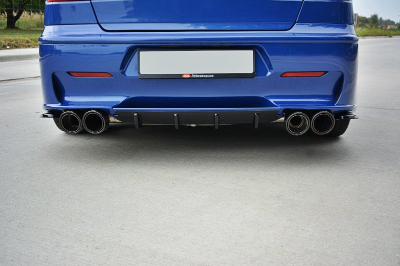 Maxton Heck Ansatz Flaps Diffusor für ALFA ROMEO 156 GTA SW schwarz Hochglanz AL-156-SW-GTA-RSD1-G