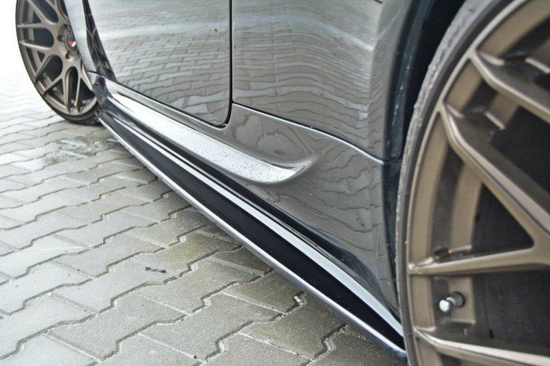 Maxton Seitenschweller Ansatz für BMW M6 E63 schwarz Hochglanz BM-6-63-M-SD1-G