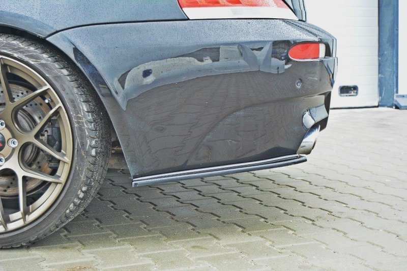 Maxton Heck Ansatz Flaps Diffusor für BMW M6 E63 schwarz Hochglanz BM-6-63-M-RSD1-G