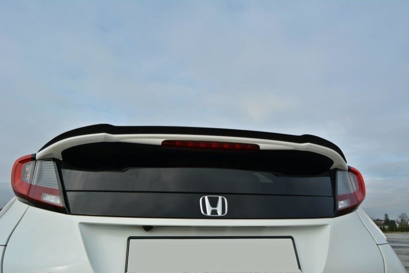 Maxton Spoiler CAP für Honda Civic Mk9 Facelift schwarz Hochglanz HO-CI-9F-CAP1-G
