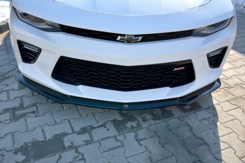 Maxton Front Ansatz V.2 für CHEVROLET CAMARO 6TH-GEN. PHASE-I 2SS COUPE schwarz Hochglanz CH-CA-6-2SS-FD2-G