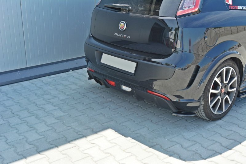 Maxton Heck Ansatz Flaps Diffusor passend für Fiat Punto Evo Abarth schwarz Hochglanz schwarz Hochglanz FI-GP-ABARTH-RSD1-G