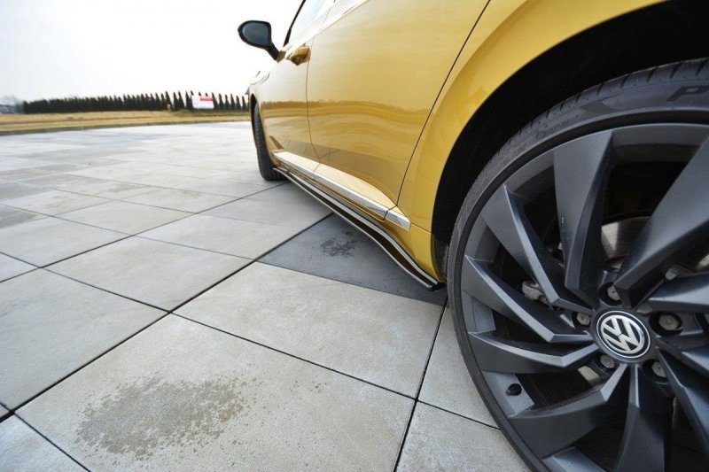 Maxton Seitenschweller Ansatz für VW ARTEON schwarz Hochglanz VW-AR-1-RLINE-SD1-G