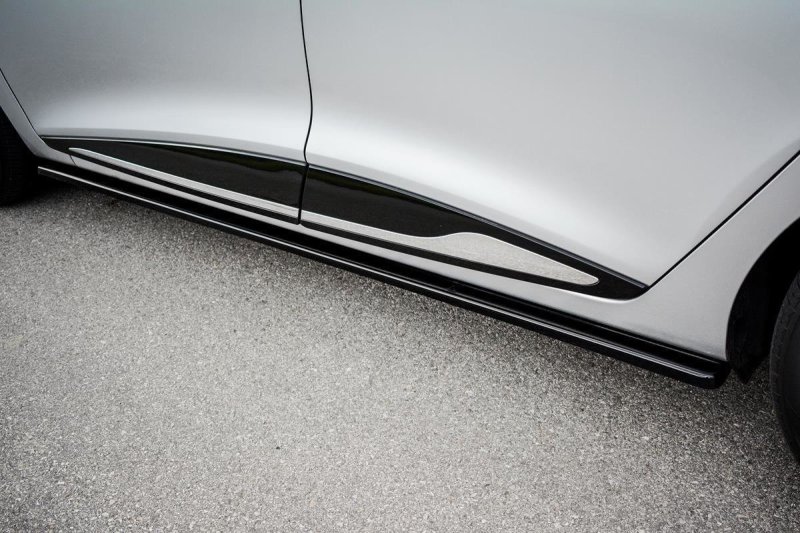 Maxton Seitenschweller Ansatz für Renault Clio Mk4 schwarz Hochglanz RE-CL-4-SD1-G