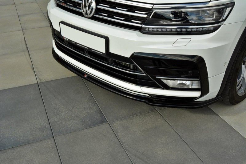 Maxton Front Ansatz für Vw Tiguan Mk2 R-Line schwarz Hochglanz VW-TI-2-RLINE-FD1-G