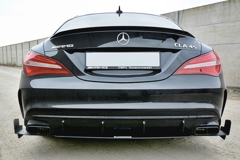 Maxton Diffusor Heck Ansatz für Heckschürze V.3 für Mercedes CLA A45 AMG C117 Facelift ME-CLA-117F-AMG-CNC-RS3