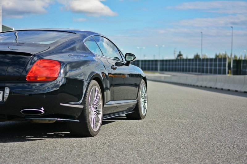 Maxton Seitenschweller Ansatz für BENTLEY CONTINENTAL GT schwarz Hochglanz BE-CO-GT-1-SD1-G
