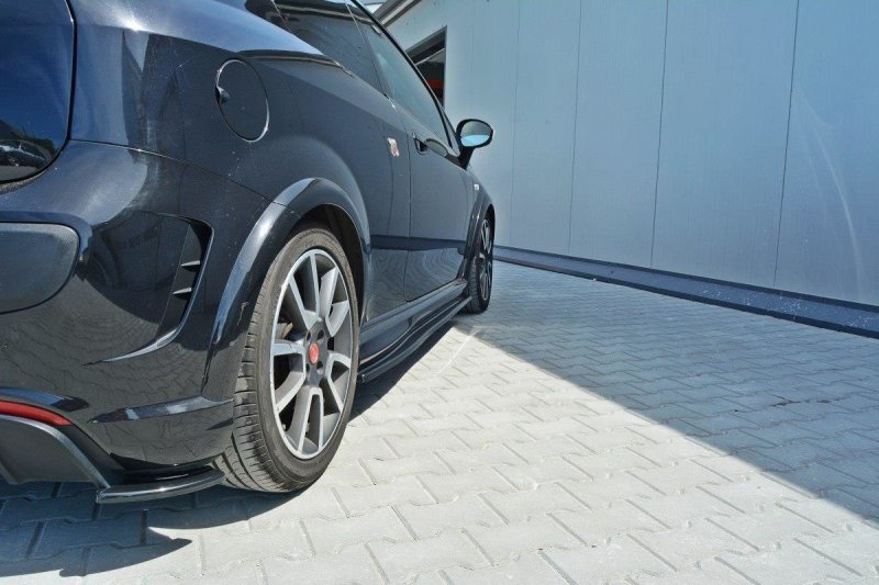 Maxton Seitenschweller Ansatz für Fiat Punto Evo Abarth schwarz Hochglanz FI-PU-EVO-AB-SD1-G