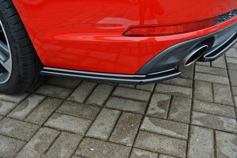 Maxton Heck Ansatz Flaps Diffusor für Audi A4 B9 S-Line schwarz Hochglanz AU-A4-B9-SLINE-AV-RSD1-G