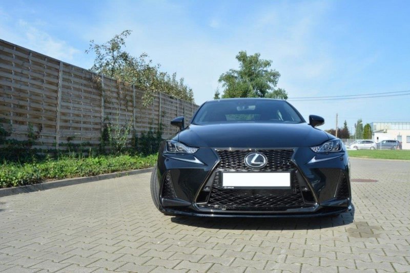 Preview: Maxton Front Ansatz V.1 für Lexus IS Mk3 Facelift F-Sport schwarz Hochglanz LE-IS-3F-FSPORT-FD1-G