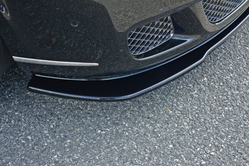 Maxton Front Ansatz V.1 für BENTLEY CONTINENTAL GT schwarz Hochglanz BE-CO-GT-1-FD1-G