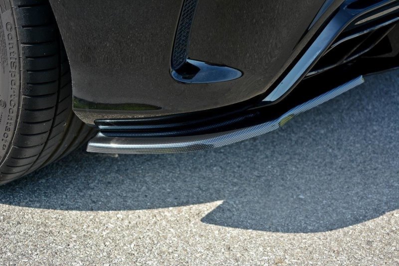 Maxton Heck Ansatz Flaps Diffusor für Mercedes A W176 AMG Facelift schwarz Hochglanz ME-A-176F-AMG-RSD1-G