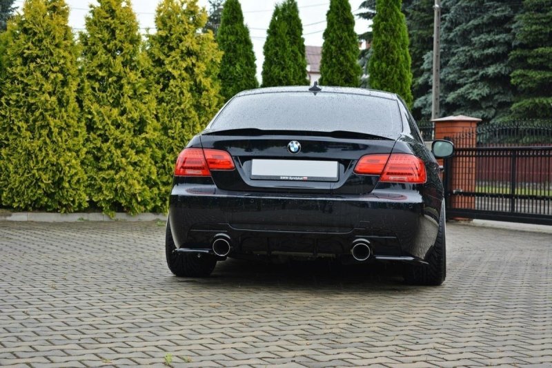 Maxton Spoiler CAP für BMW 3er E92 M Paket schwarz Hochglanz BM-3-92-MPACK-CAP1-G