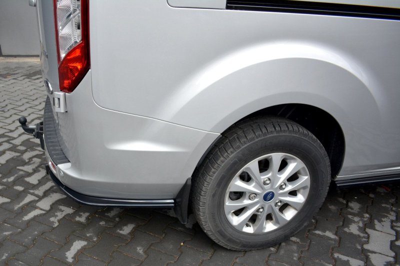 Maxton Heck Ansatz Flaps Diffusor für Ford Transit Custom Mk1 FL schwarz Hochglanz FO-TRC-1F-RSD1-G
