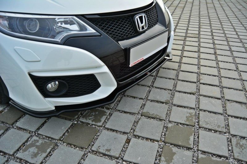 Maxton Front Ansatz für Honda Civic Mk9 Facelift schwarz Hochglanz HO-CI-9F-FD1-G