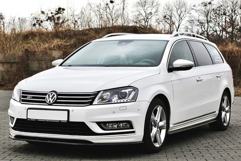 Maxton Seitenschweller Ansatz für Vw Passat B7 R-Line schwarz Hochglanz VW-PA-B7-RLINE-SD1-G