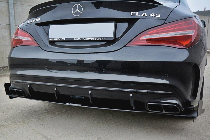 Maxton Diffusor Heck Ansatz für Heckschürze V.3 für Mercedes CLA A45 AMG C117 Facelift ME-CLA-117F-AMG-CNC-RS3