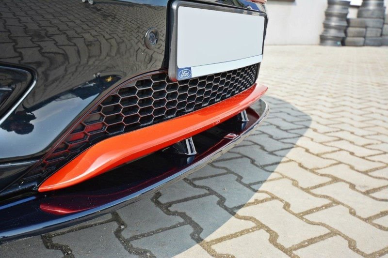 Maxton Front Ansatz V.1 für Ford Focus ST-Line Mk3 FL schwarz Hochglanz FO-FO-3F-STLINE-FD1-G