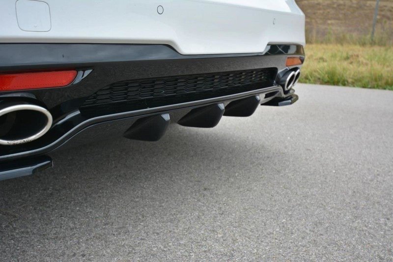 Maxton Diffusor Heck Ansatz für KIA STINGER GT schwarz Hochglanz KI-ST-1-GT-RS1-G