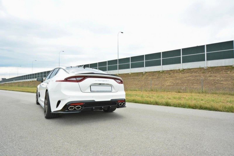 Maxton Diffusor Heck Ansatz für KIA STINGER GT schwarz Hochglanz KI-ST-1-GT-RS1-G