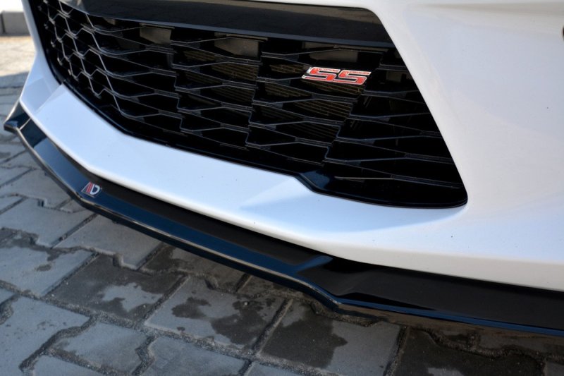 Maxton Front Ansatz V.2 für CHEVROLET CAMARO 6TH-GEN. PHASE-I 2SS COUPE schwarz Hochglanz CH-CA-6-2SS-FD2-G