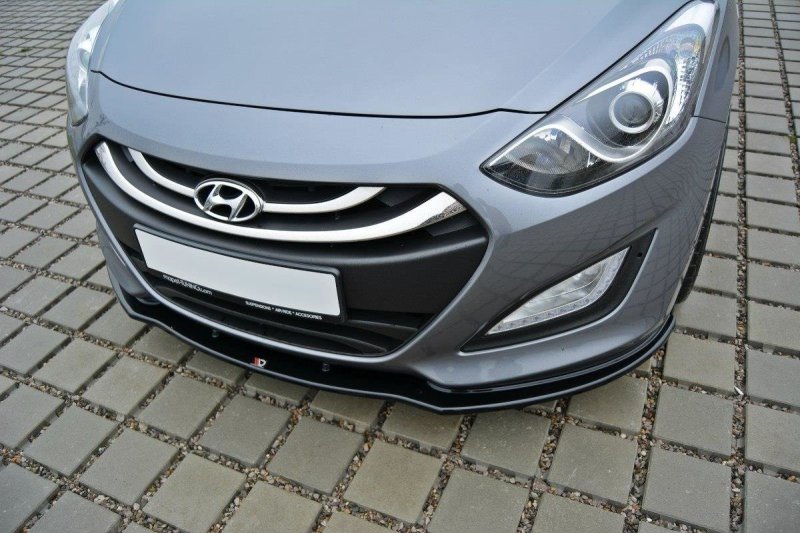 Maxton Front Ansatz für Hyundai i30 mk.2 schwarz Hochglanz HY-I30-2-FD1-G