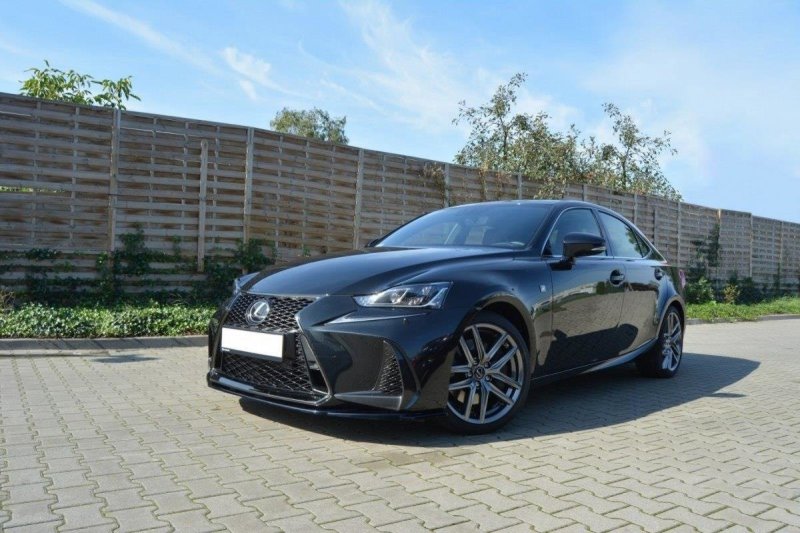 Preview: Maxton Front Ansatz V.1 für Lexus IS Mk3 Facelift F-Sport schwarz Hochglanz LE-IS-3F-FSPORT-FD1-G