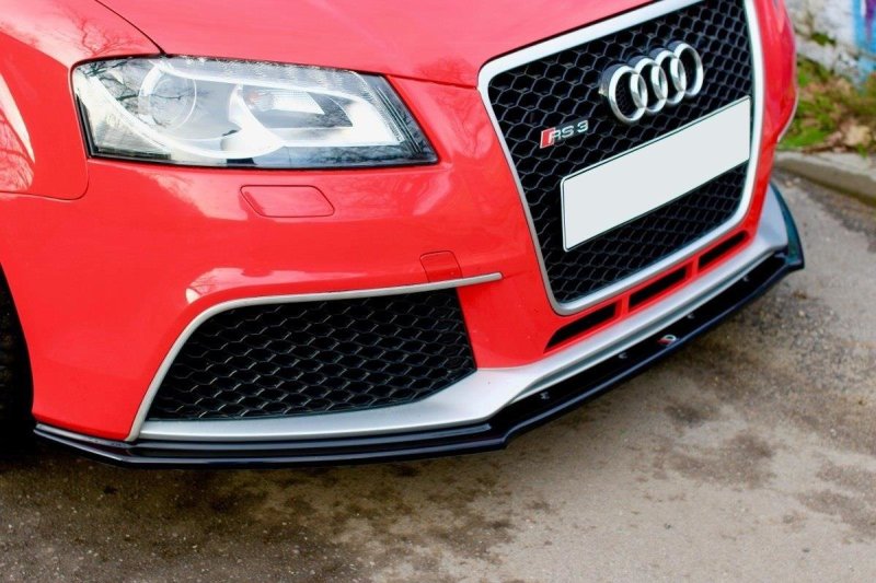 Maxton Front Ansatz V.1 für Audi RS3 8P schwarz Hochglanz AU-RS3-8P-FD1-G