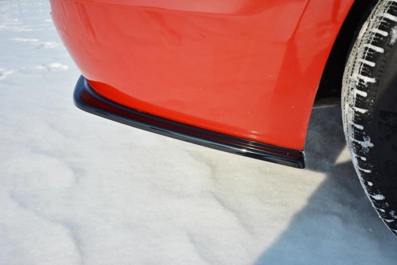 Maxton Heck Ansatz Flaps Diffusor für BMW 3er F30 schwarz Hochglanz BM-3-F30-RSD1-G