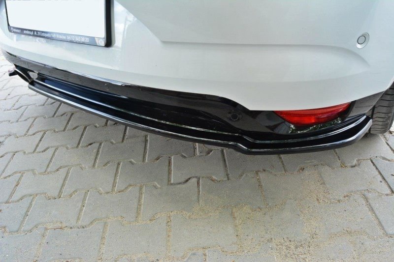 Maxton Heck Ansatz Flaps Diffusor für Renault Megane Mk4 Hatchback schwarz Hochglanz RE-ME-4-RSD1-G