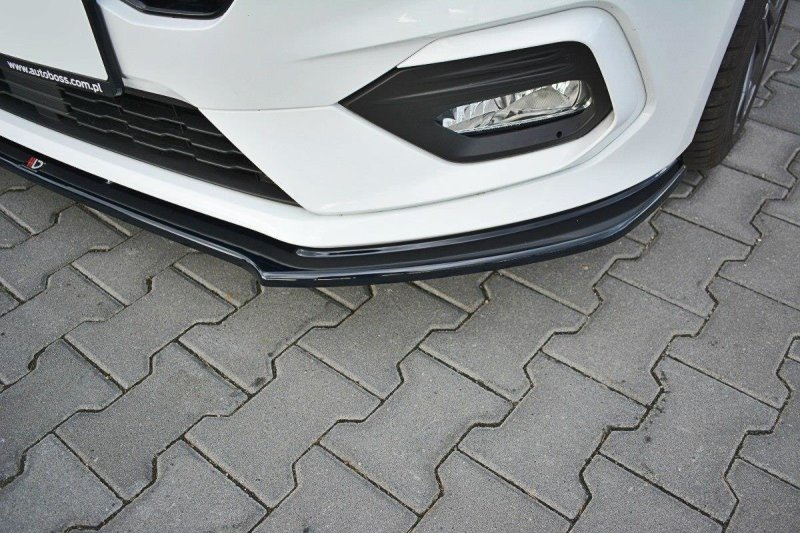 Maxton Front Ansatz V.2 für Ford Fiesta Mk8 ST / ST-Line schwarz Hochglanz FO-FI-8-STLINE-FD2-G