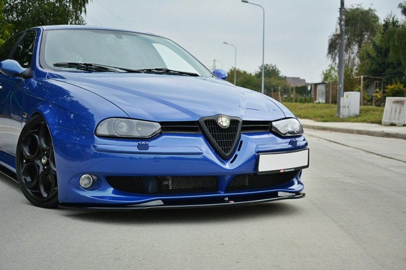 Maxton Front Ansatz V.1 für ALFA ROMEO 156 GTA  schwarz Hochglanz AL-156-GTA-FD1-G