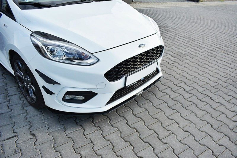 Maxton Front Sport Diffusor V.2 Ford Fiesta Mk8 ST / ST-Line schwarz Hochglanz FO-FI-8-STLINE-CNC-FD2-G