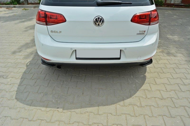 Maxton Heck Ansatz Flaps Diffusor für VW Golf Mk7 Standard schwarz Hochglanz VW-GO-7-RSD1-G