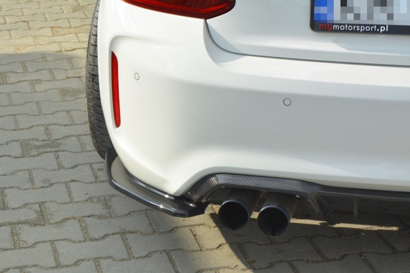 Maxton Heck Ansatz Flaps Diffusor für BMW M2 (F87) COUPÉ schwarz Hochglanz BM-2-87-M-RSD1-G