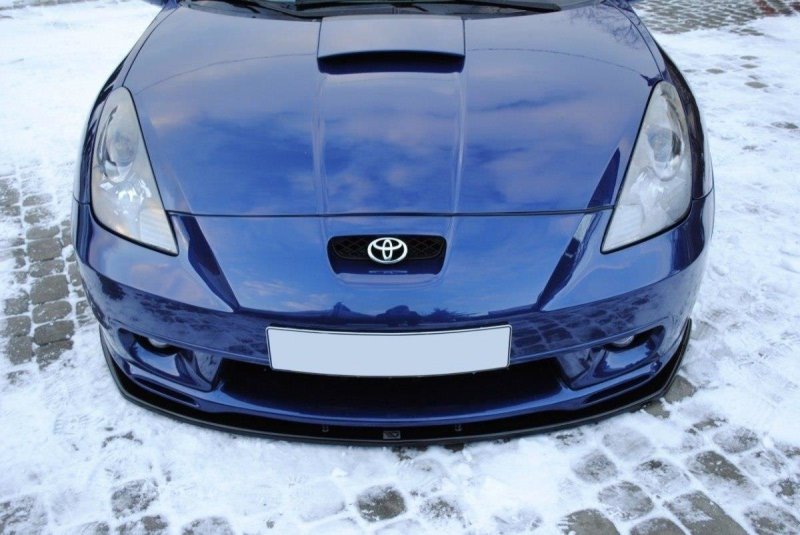 Maxton Front Ansatz für TOYOTA CELICA T23 TS vor Facelift schwarz Hochglanz TO-CE-7-FD1-G