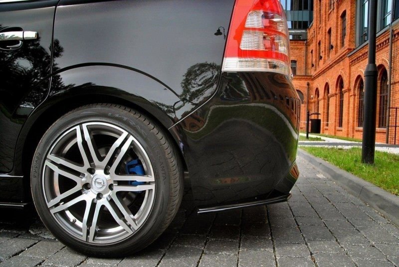 Maxton Heck Ansatz Flaps Diffusor für OPEL ZAFIRA B OPC / VXR schwarz Hochglanz OP-ZA-2-OPC-RSD1-G