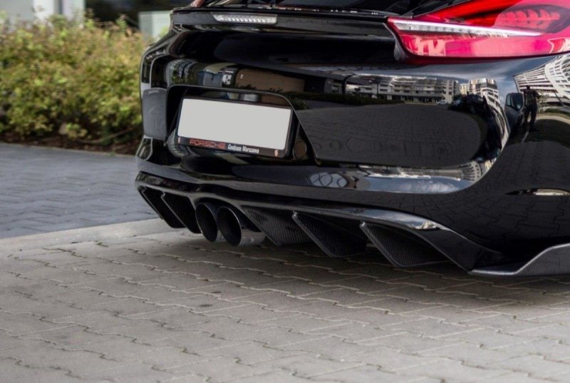 Maxton Diffusor Heck Ansatz für Porsche Cayman Mk2 981C PO-CA-981-FRS1