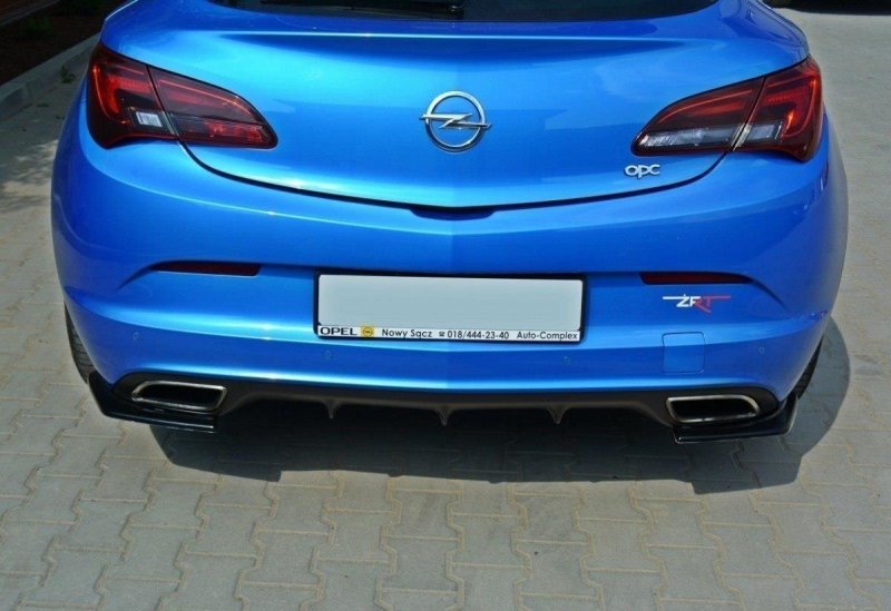 Maxton Heck Ansatz Flaps Diffusor für OPEL ASTRA J OPC / VXR schwarz Hochglanz OP-AS-4-OPC-RSD1-G
