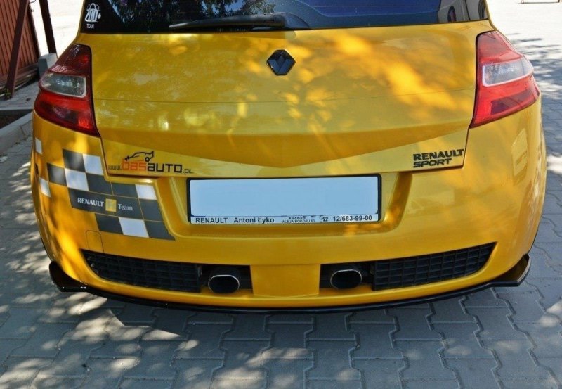 Maxton Diffusor Heck Ansatz für RENAULT MEGANE II RS schwarz matt RE-ME-2-RS-RSD1-T