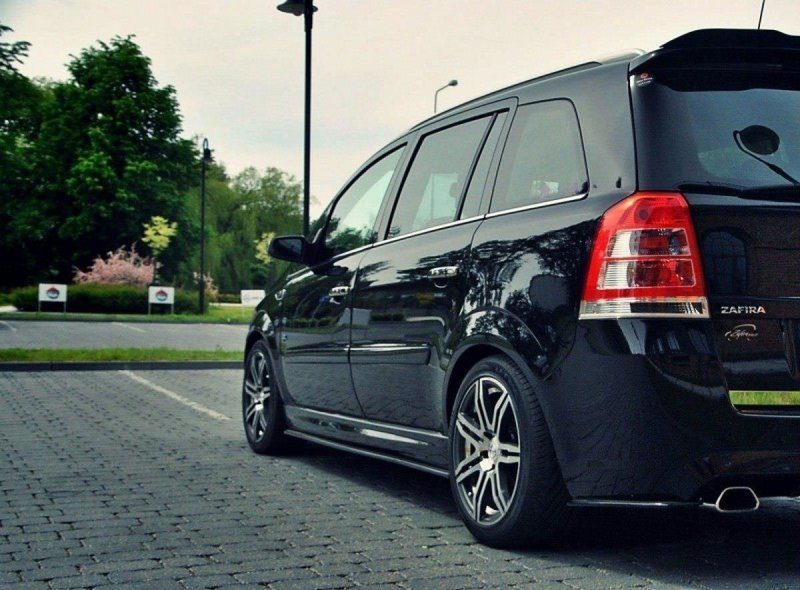 Maxton Seitenschweller Ansatz für OPEL ZAFIRA B OPC Carbon Look  OP-ZA-2-OPC-SD1-C