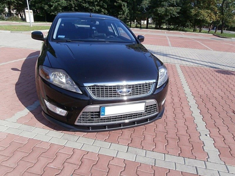 Maxton Front Ansatz für FORD MONDEO MK4 vor Facelift schwarz Hochglanz FO-MO-4-FD1-G