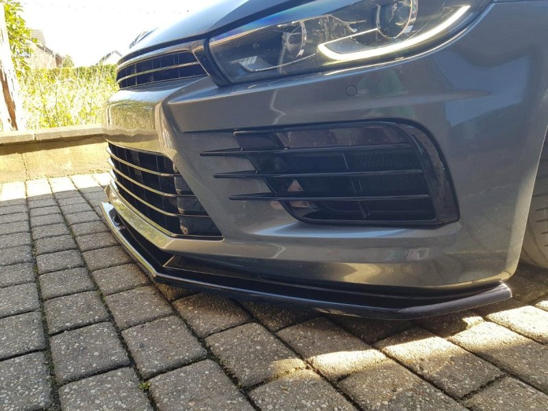 Maxton Front Ansatz V.1 für VOLKSWAGEN SCIROCCO MK.3 R FACELIFT schwarz Hochglanz VW-SC-3F-R-FD1-G
