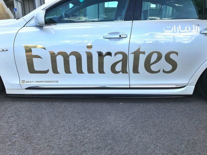 Preview: Maxton Seitenschweller Ansatz für Lexus GS 300 Mk3 Facelift Carbon Look  LE-GS-3F-SD1-C