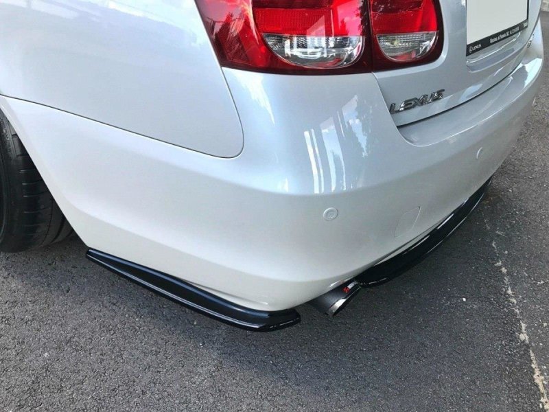Preview: Maxton Heck Ansatz Flaps Diffusor für Lexus GS 300 Mk3 Facelift schwarz Hochglanz LE-GS-3F-RSD1-G