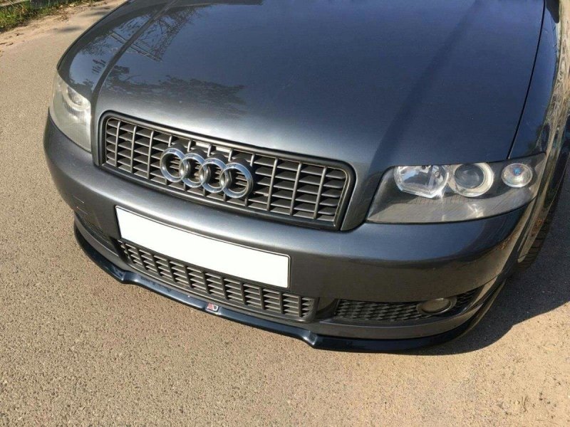 Maxton Front Ansatz V.1 für Audi A4 S-Line B6  schwarz Hochglanz AU-A4-B6-SLINE-FD1-G