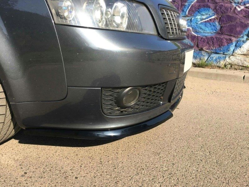 Maxton Front Ansatz V.1 für Audi A4 S-Line B6  schwarz Hochglanz AU-A4-B6-SLINE-FD1-G