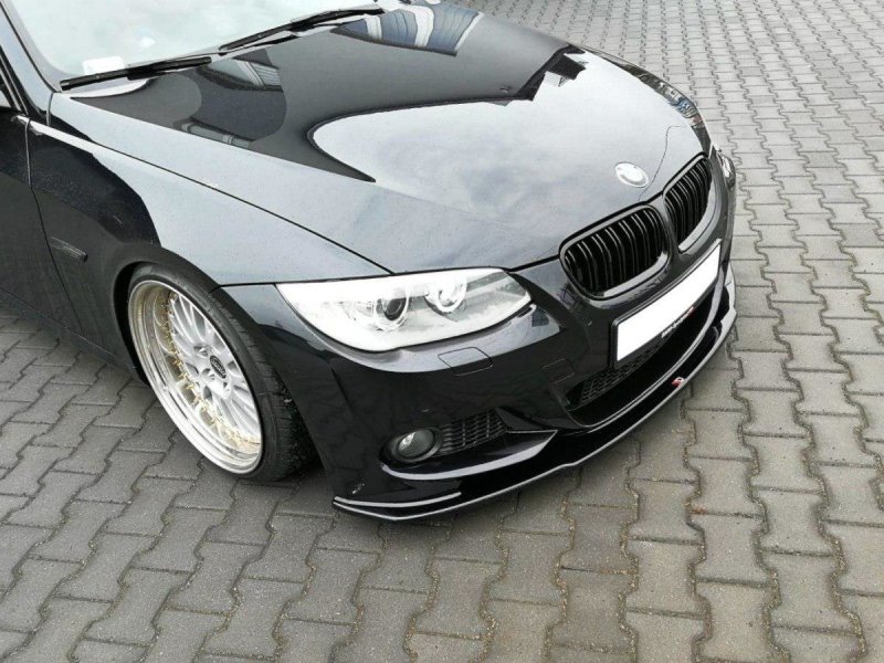 Maxton Front Ansatz V.1 für BMW 3er E92 M Paket FACELIFT schwarz Hochglanz BM-3-92F-MPACK-FD1-G