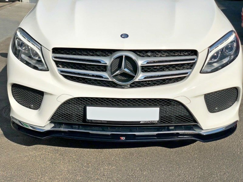 Maxton Front Ansatz V.1 für Mercedes GLE W166 AMG-Line schwarz Hochglanz ME-GLE-166-AMGLINE-FD1-G